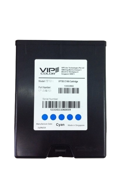 VP700 inkoustová náplň modrá 5ks/box